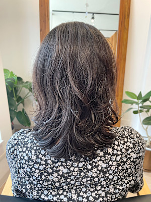 ニュアンスパーマ×ミディアム