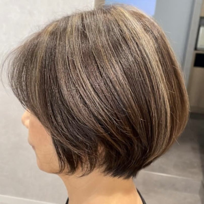 白髪ぼかし/白髪活かし/ハイライト/グレイカラー/オージュア