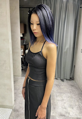 ★ブルーバイオレット×バレイヤージュ★