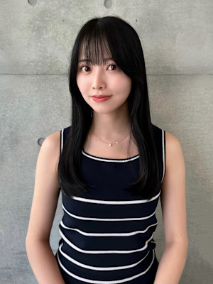 暗髪グレージュ◯ワンカールレイヤー