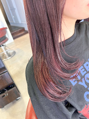 ロングレイヤー×レッドカラー