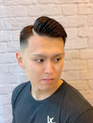 ロンドンカジュアル七三フェード【大宮/バーバー】