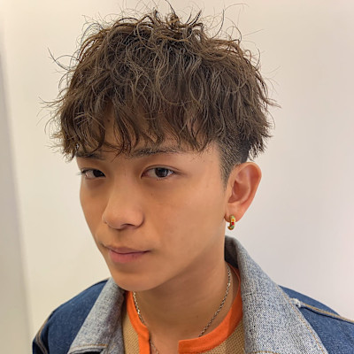 マッシュスパイラルパーマ 纐纈