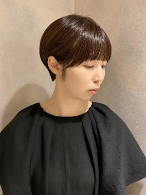 ショート×マッシュショート×前髪あり×20代30代/齋藤