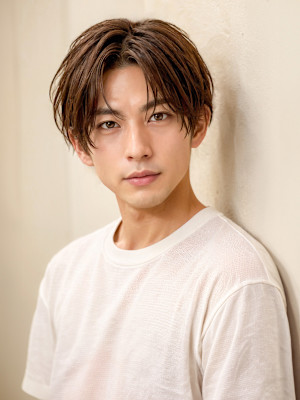 王道のニュアンスセンターパート