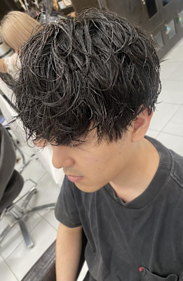 パーマスタイル/メンズ/眉カット