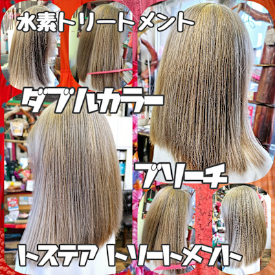 ダブルカラー、グラデーションカラー、ブリーチカラーが可愛い