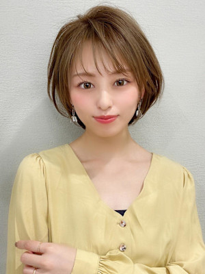 美髪/髪質改善/韓国/切りっぱなしボブ/フェイスレイヤー