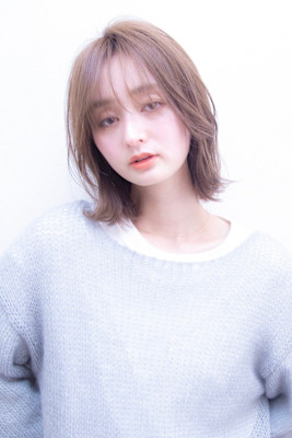 ナチュラルボブ　切りっぱなし　