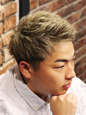 メンズショートベリーショートフェードクロップボウズアイロン