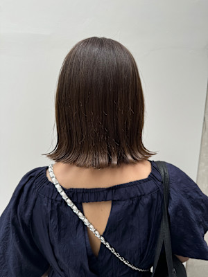 【藤原天太】アイロンでつくるくびれ外はねボブ