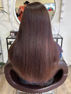 アフター → ビフォア　右にスワイプ【白髪染め/脱白髪染め】