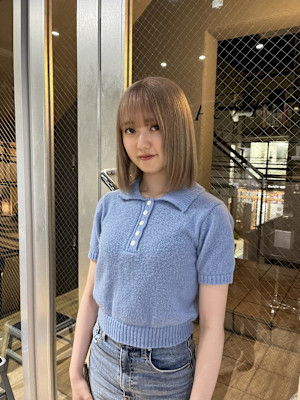 切りっぱなしボブ　ヘイリーボブ　タッセルボブ