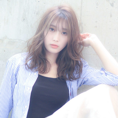 エアリーロング　シアーカラー　ピンクブラウン　美髪