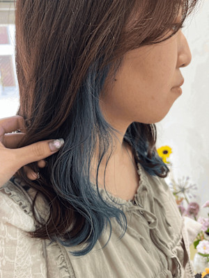 《花屋併設》インナー×裾カラー