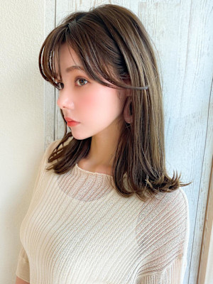 美髪/髪質改善/韓国/切りっぱなしボブ/フェイスレイヤー