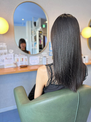 #暗髪　#ストレートヘア　#大人ガーリー