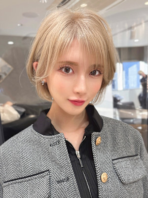 ［ショート/ショートヘア/丸みショート/ボブ/ショートボブ/