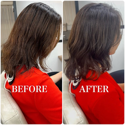 魅力倍増しカール/セミディ/シアカラー