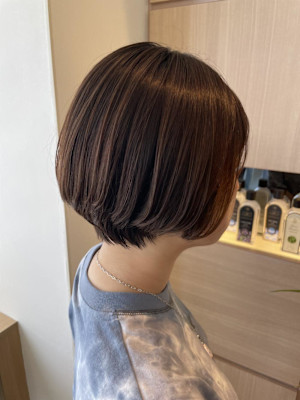 透明感カラー×ショートボブスタイル/Kurumi