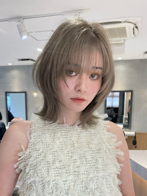 福岡で最もオーダーされたカットカラーメニュー(ケアカラー)