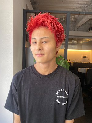 スパイキーショート/レッドカラー