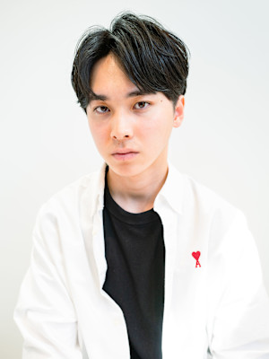 【吉田智哉】メンズパーマ、メンズセンターパート、7:3パート