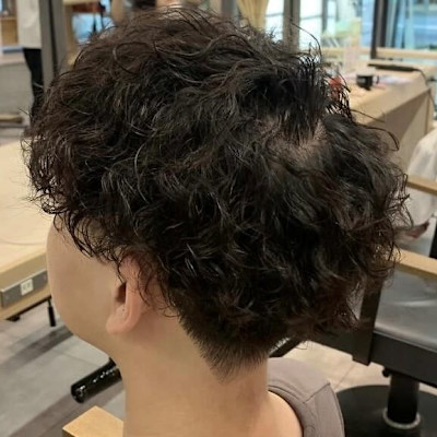 波巻きスパイラル/パーマ/メンズパーマ/メンズカット