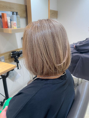 白髪ぼかし　セミディ　シアーカラー　【藤沢　藤沢駅】