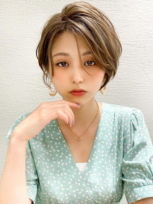 美髪/髪質改善/韓国/切りっぱなしボブ/フェイスレイヤー