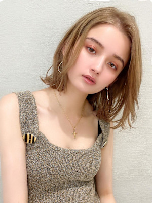 美髪/髪質改善/韓国/切りっぱなしボブ/フェイスレイヤー