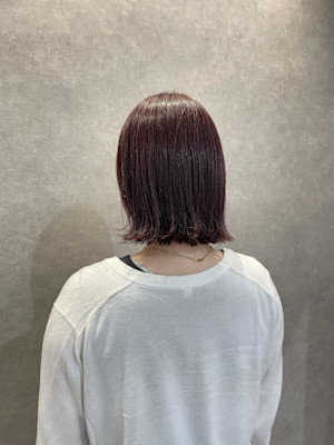 ♪ピンカラー×ボブ♪