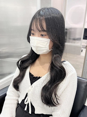 《韓国ヘア》ナチュラルカラー×ヨシンモリ