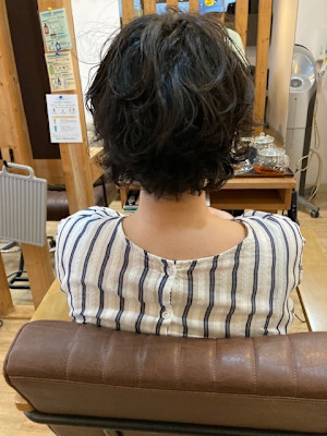 お客様髪質改善データ1354（ふわくしゅパーマ）