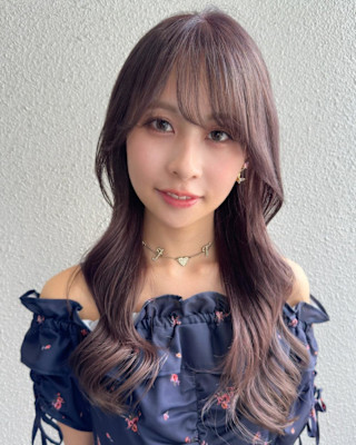 韓国ヘア_ヨシンモリヘア_ラベンダーグレー