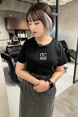 ★韓国系スクエアBob×イヤリングカラー★