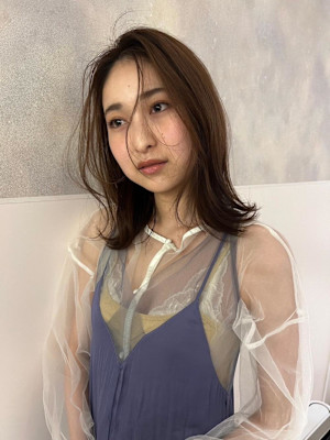 ミディアム×レイヤー×お洒落ヘア×横浜