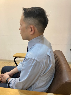 お客様髪質改善データ1358（アップバングショート）