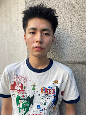 メンズ/メンズカット/ブリーチ/ダブルカラー/韓国/眉毛