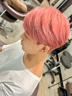 メンズカラー　白髪染めOK ブリーチ　短髪　韓国ヘア　メンズ