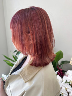 　《花屋併設》暖色カラー×レイヤーカット