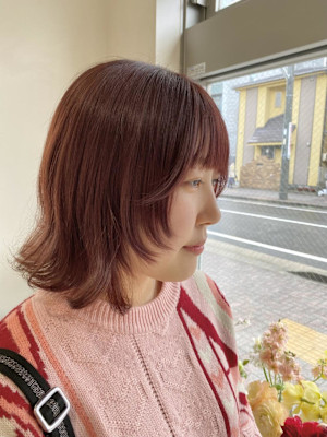 《花屋併設》 顔周りレイヤースタイル　