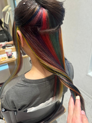 ハイトーンカラー/レインボー/インナーカラー/ブリーチ