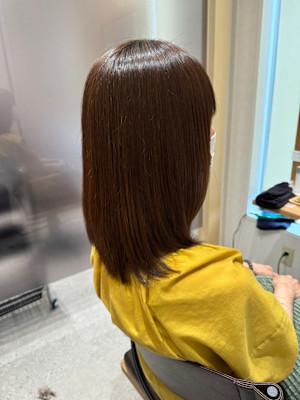 サラ艶ロング/酸性ストレート/縮毛矯正/髪質改善