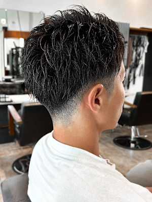 【IRIE 福岡】スパイキーショート×フェード