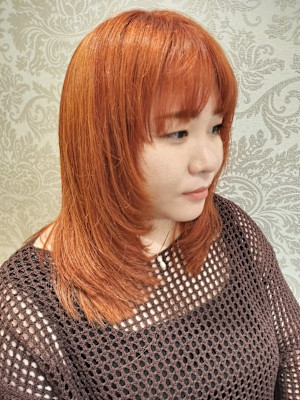レイヤースタイル☓オレンジカラー