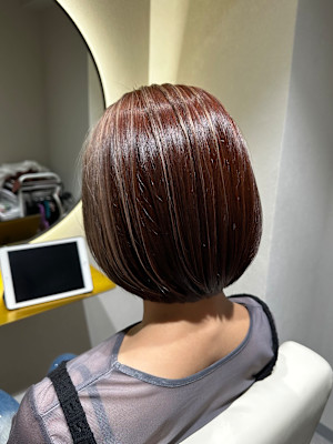 デザインカラー×ボブ『銀座×個室』