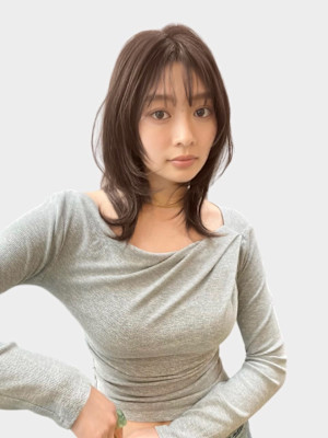 20代30代大人可愛い小顔デジタルパーマナチュラル毛先パーマ