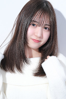 髪質改善グレージュカラーカーキベージュレイヤーロング錦糸町