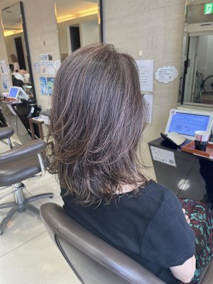 30代40代白髪ぼかしハイライト/グレイヘア/グレイカラー